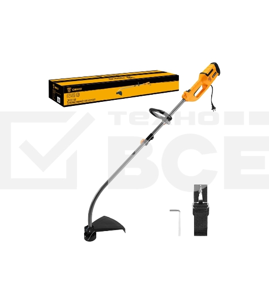 Триммер электрический Deko DKTR1150 1150Вт разбор.штан. реж.эл.:леска упак.:1шт.