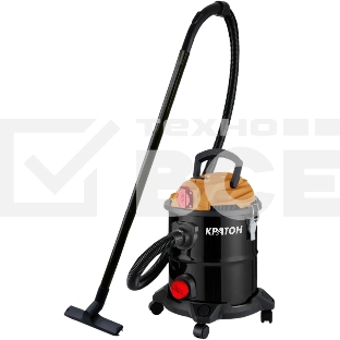 Строительный пылесос Кратон VC-20/1200 1200Вт (уборка: сухая/влажная) черный