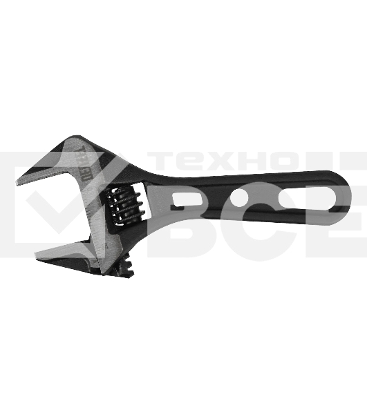 Ключ разводной Denzel 115 мм, CrV, кованый, укороченная рукоятка