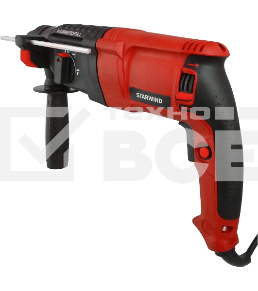 Перфоратор Starwind RH26-900S0 патрон:SDS-plus уд.:3.2Дж 900Вт
