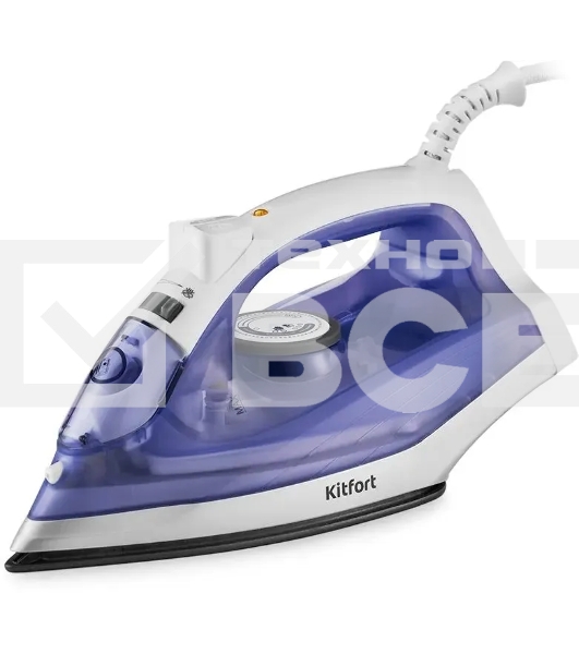 Утюг Kitfort KT-2603 1300 Вт белый/фиолетовый