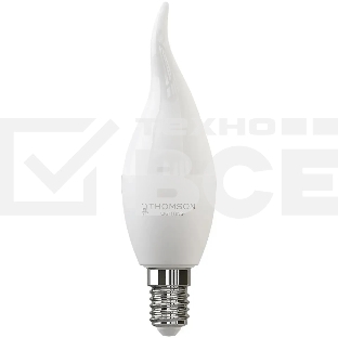 Лампа cветодиодная LED Thomson TH-B2026 E14, свеча на ветру, 6Вт, 4000К, белый нейтральный
