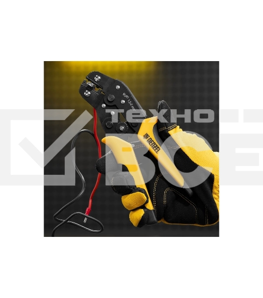 Клещи для обжима неизолированных наконечников Denzel НК и НВ, разъемов РП, 1,5 - 6 мм2