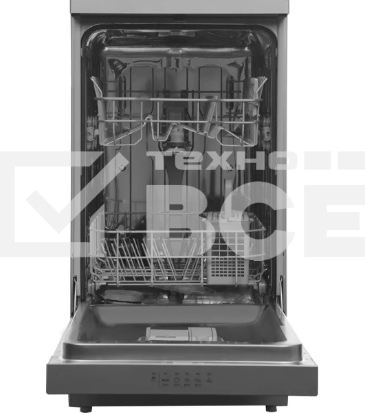 Посудомоечная машина HOTPOINT HFS 1C57 S, серебристый, 44.8 см, 10 компл., 49 дБ, класс A