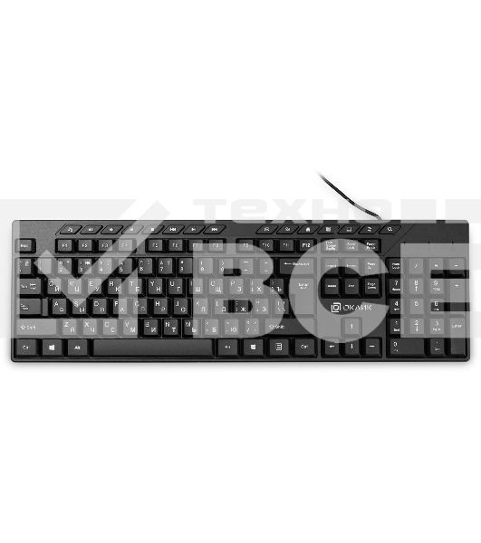 Клавиатура Oklick 125M проводная, USB, черный
