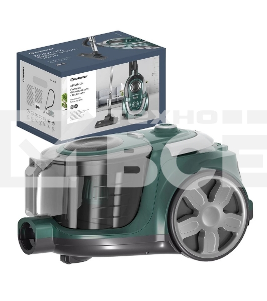 Пылесос Eurostek EVC-4512 зеленый, 500/2800 Вт, уборка сухая, пылесборник контейнер 3 л