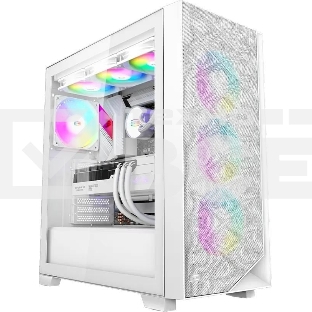 Компьютерный корпус PCCooler C3D510 WH ARGb, Tempered Glass Full Tower, White, TG, 0.7 SPCC, 3x120мм ARGb E-ATX, ATX, mATX, mITX 170/390/410мм 2x2.5