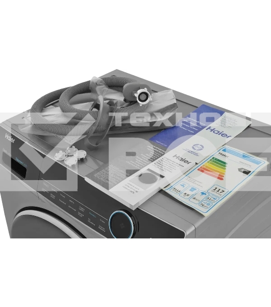 Стиральная машина Haier HW80-B14979S серебристый, загрузка фронтальная 8 кг, 1400 об/мин, класс: A+++