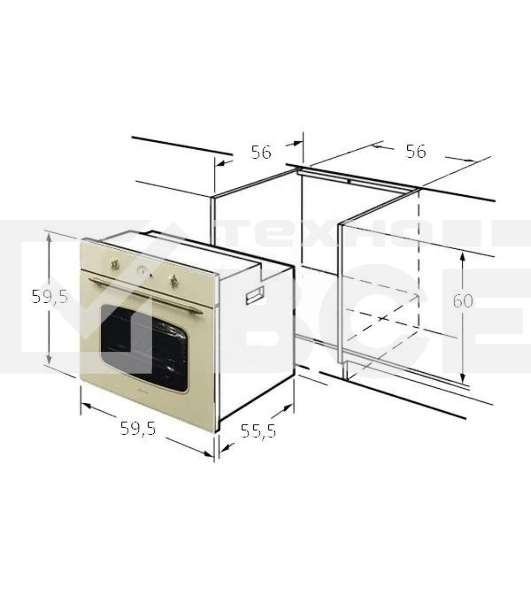 Электрические духовки Monsher MBO 65M90M3 DB IV