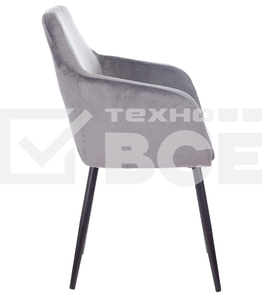 Кресло офисное Бюрократ CH-380F серая жемчужина Italia 26, на ножках, металл черный