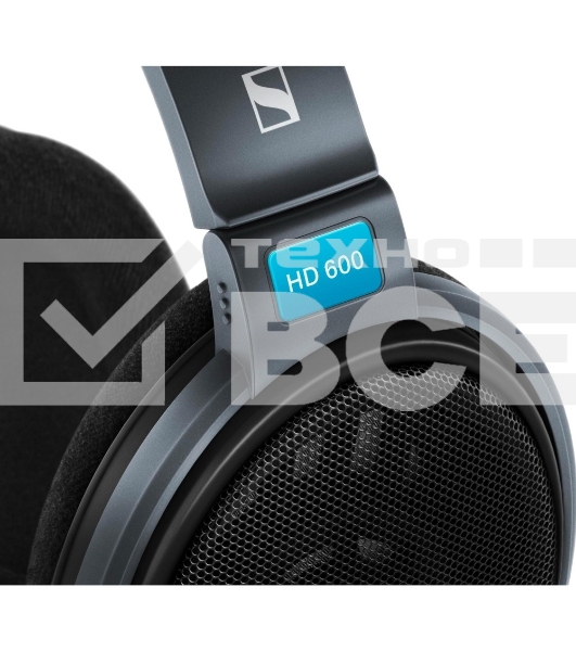 Наушники SENNHEISER HD 600 {Наушники накладные открытые 12-39000Гц 3м gold 3.5мм 97дБ}