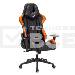 Кресло игровое Zombie VIKING 5 AERO черный/оранжевый искусственная кожа с подголов. крестовина пластик