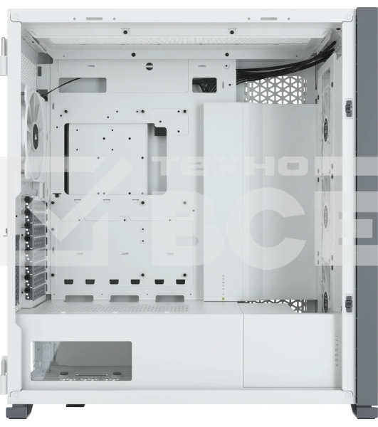 Компьютерный корпус Corsair iCUE 7000X RGb CC-9011227-WW Full-Tower ATX, белый, Tempered Glass (639459)