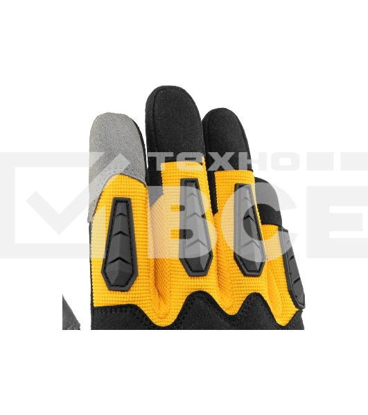 Перчатки универсальные Denzel 68003 усиленные, с защитными накладками, размер 10