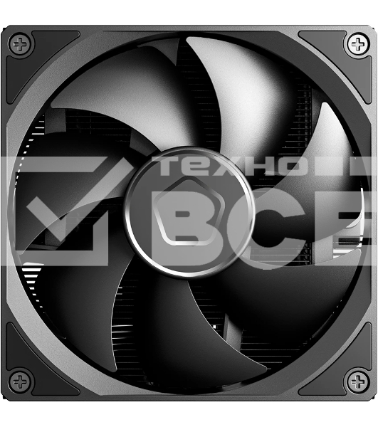 Кулер для процессора ID-COOLING IS-53-XT BLACK LGA1851/1700/1200/115X/AM5/AM4 низкопрофильный высота 53мм (24шт/кор, TDP 120W, PWM, 4 тепл.трубок/медная база, FAN 92мм, черный) BOX