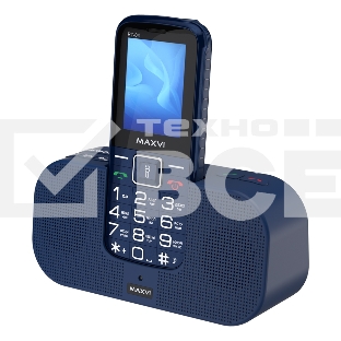 Телефон Maxvi RT-04 blue + док-станция