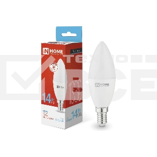 Лампа светодиодная LED-СВЕЧА-VC 14Вт E14 6500К 1330лм IN HOME 4690612047775