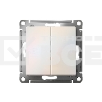 Механизм выключателя 2-кл. AtlasDesign (сх.5) 10АХ жемчуг SchE ATN000451, фото 1