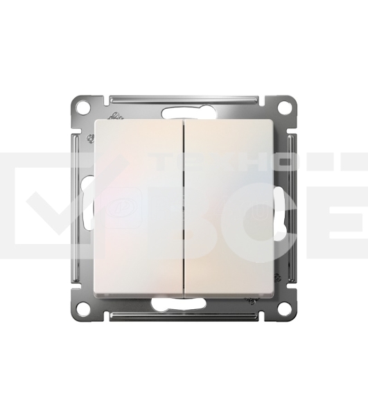 Механизм выключателя 2-кл. AtlasDesign (сх.5) 10АХ жемчуг SchE ATN000451