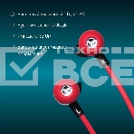 Проводные наушники Oklick HP-S-210 красный, внутриканальные, jack 3.5 мм, фото12