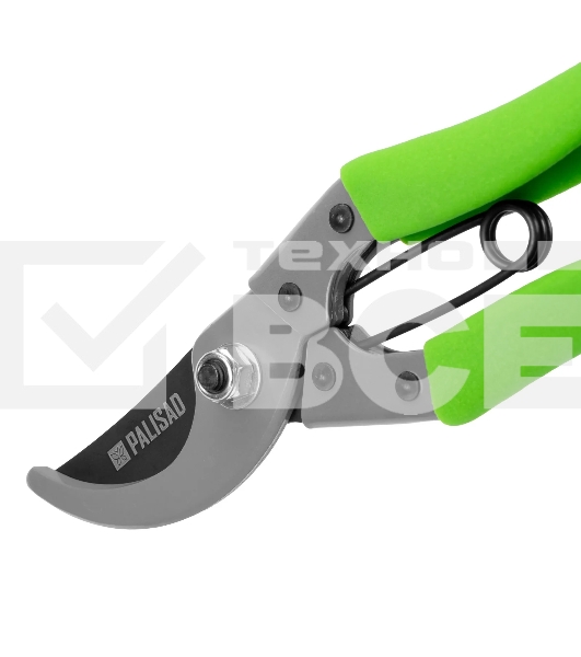 Секатор прямого реза Palisad 200 мм, стальные рукоятки, ПВХ оболочка, BASE