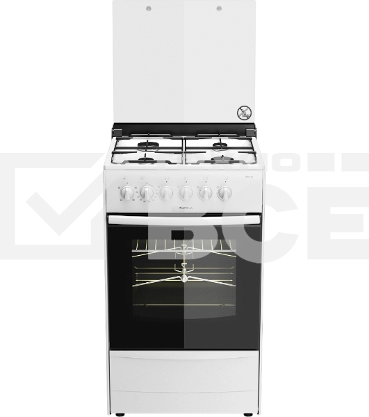 Плита комбинированная Darina 1B KM 441 306 W белый/черный, конфорок 4 шт, духовка 50 л, 50 см x 85 см x 53 см