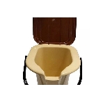 Ведро-туалет 19л бежевый/коричневый ЭлБЭТ (83192), фото2