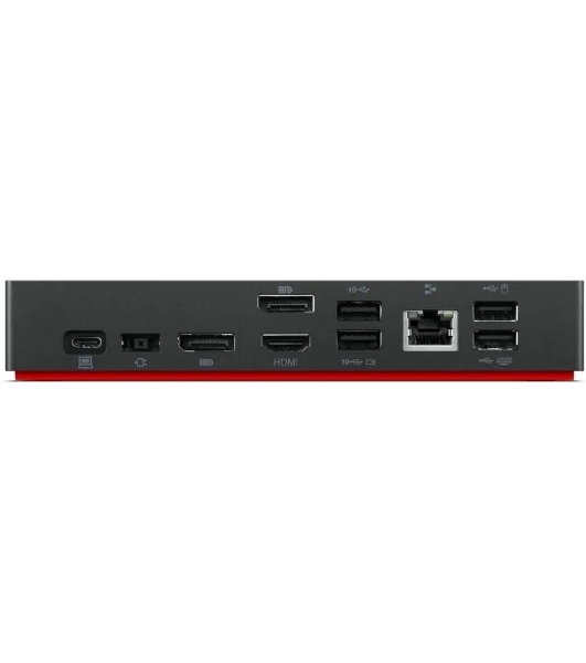 USB-концентратор Lenovo ThinkPad 40AY0090EU, USB Type-C, USB/USB Type-C/RJ-45/HDMI/DisplayPort/mini-jack 3.5мм, USB