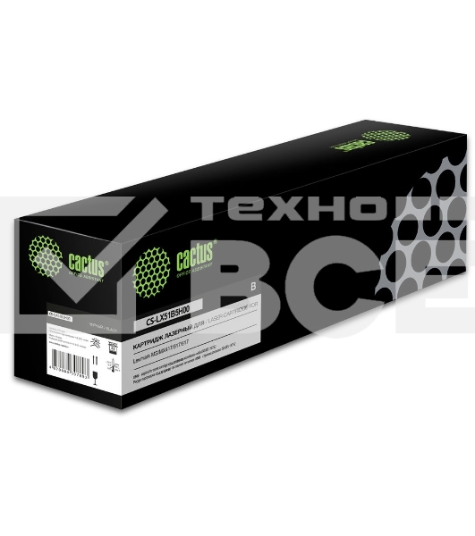 Картридж лазерный Cactus CS-LX51B5H00 (51B5H00) черный (8500 стр.) для Lexmark MS/MX417/517/617