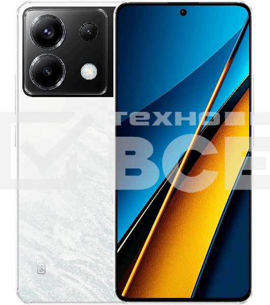 Смартфон POCO X6 5G, 12/256Gb, белый