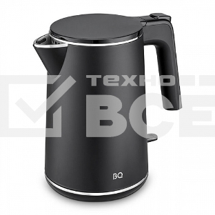 Чайник BQ KT1716P черный. Мощность:1800 Вт, Объем 1л