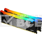Оперативная память Kingston Fury Renegade, DDR4, 16GB (2x8GB), 4266MHz, CL19, с радиатором, RGB, серебристый/черный, фото2