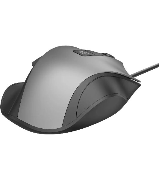 Мышь проводная Oklick 504M черный/серый, 3600 dpi, USB, кнопки - 6