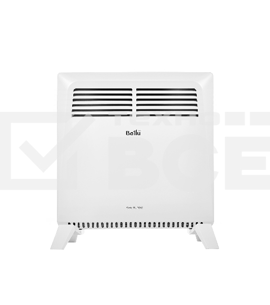 Конвектор Ballu Solo Turbo BEC/SMT-1000 белый, 1000 Вт, 15 м2, термостат