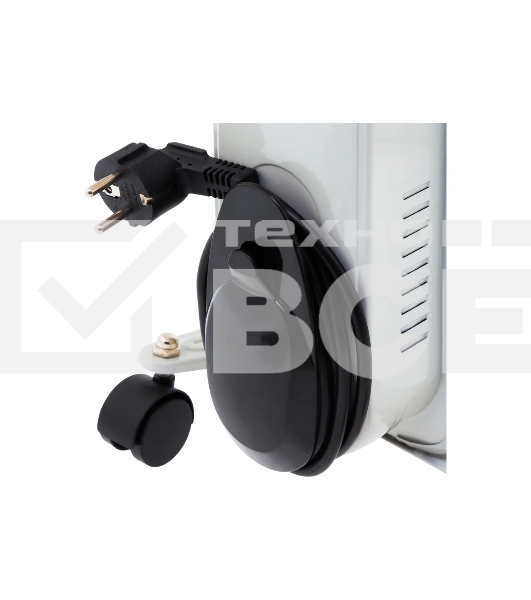Масляный обогреватель MTX OCH-1000, белый, 1000 Вт, 15 м2, термостат