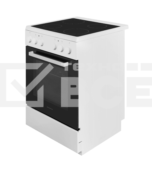 Плита электрическая Maunfeld MEC65CW07 белый, конфорок 4 шт, духовка 60 л, 60 см x 85 см x 60 см