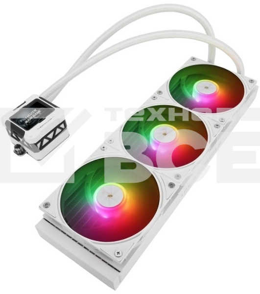 Система водяного охлаждения Thermalright Frozen Warframe 360 ARGB Soc-AM5/AM4/1200/1700/1851 белый 4-pin 29.8dB Al LCD Ret (F-WFRAME-360-WH-ARGB)