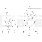 Кресло игровое Zombie VIKING 7 KNIGHT Fabric серый Loft ромбик текстиль/эко.кожа с подголов. крестовина металл, фото16