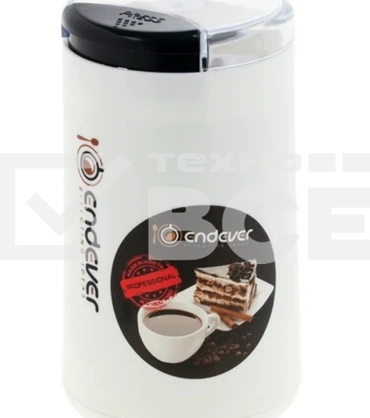 Кофемолка Endever Costa-1053, 250 Вт, 15000 об/мин, вес продукта для помола 100 гр, ABS-пластик, защита от перегрева двигателя