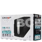 Источник бесперебойного питания Crown CMU-650X (600ВА/360 Вт; 2хEURO резервным питанием и фильтрацией; 12V/7AH х 1; пластик), фото2