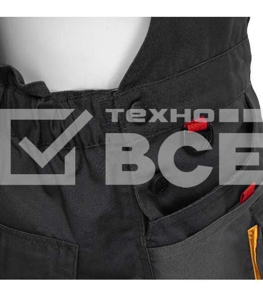 Полукомбинезон профессиональный рабочий Denzel 65% полиэстер 35% хлопок, XL