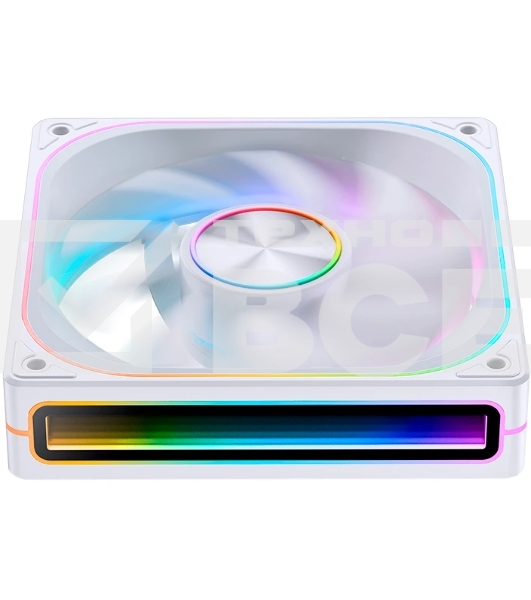 Вентилятор для корпуса JONSBO ZA-120WR Reverse (120x120x28мм, 4-pin PWM, ARGb, 62.4CFM, 37.3dBA, 2400RPM, белый)