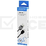 Кабель Maxvi MC-02 black USB-A - Type-C ток макс. нагрузки 2А, макс. напряжение 5V, длина кабеля 1м, материал PVC, черный, фото2