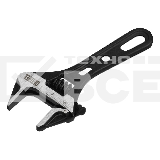 Ключ разводной Denzel 115 мм, CrV, кованый, укороченная рукоятка