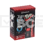 Электробритва Sakura SA-5414RB красно-черный(Бритва электрическая, сухое бритье, работа от аккумулятора. 3 бреющие головки. Индикатор заряда батарейки. Защитная крышка. Щеточка для очистки.), фото4