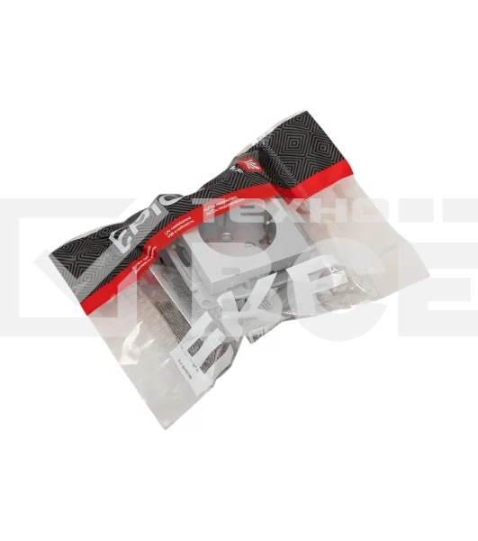 Механизм розетки EKF UP1-SOA-110 16А, с заземлением, без шторок, алюминий Эпика