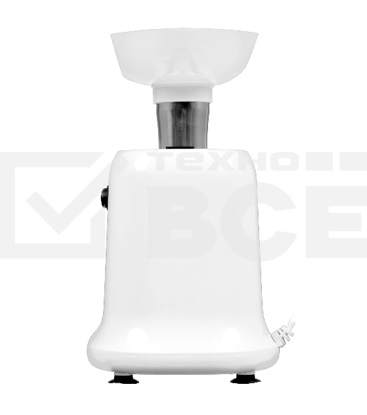 Мясорубка электрическая OLTO HM-080 белый, 1800 Вт, 1.5 кг/мин, реверс, защита от перегрузки, насадки - 4