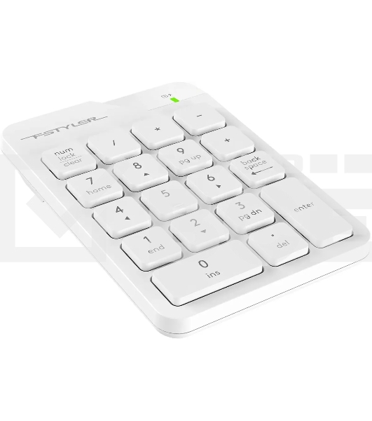 Числовой блок A4Tech FGK21C беспроводной, USB, Радиоканал, белый