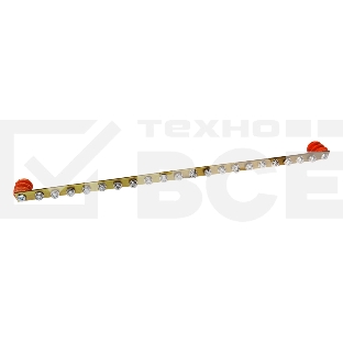 Шина заземления Lanmaster TWT-EBARH-1U-15X3/20 дл.482мм шир.15мм