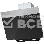 Вытяжка наклонная Krona Kristen 600 black/inox S сенсорное управление, чёрный, фото 1